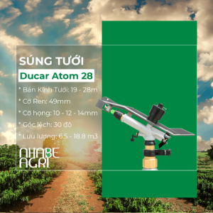 Súng tưới bán kính lớn Ducar Atom 28 (1)