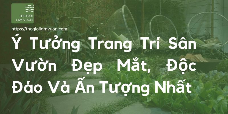 Ý tưởng trang trí sân vườn đẹp mắt, độc đáo và ấn tượng nhất 35 Ý Tưởng Trang Trí Sân Vườn Đẹp Mắt, Độc Đáo Và Ấn Tượng Nhất
